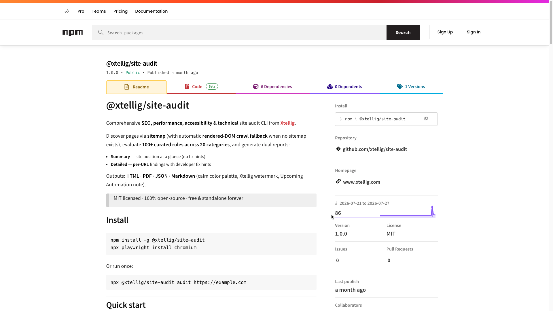 Why We Built an Open Source Website Audit CLI